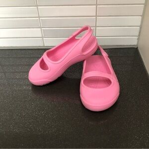 Crocs Mary Jane style toddler shoes
